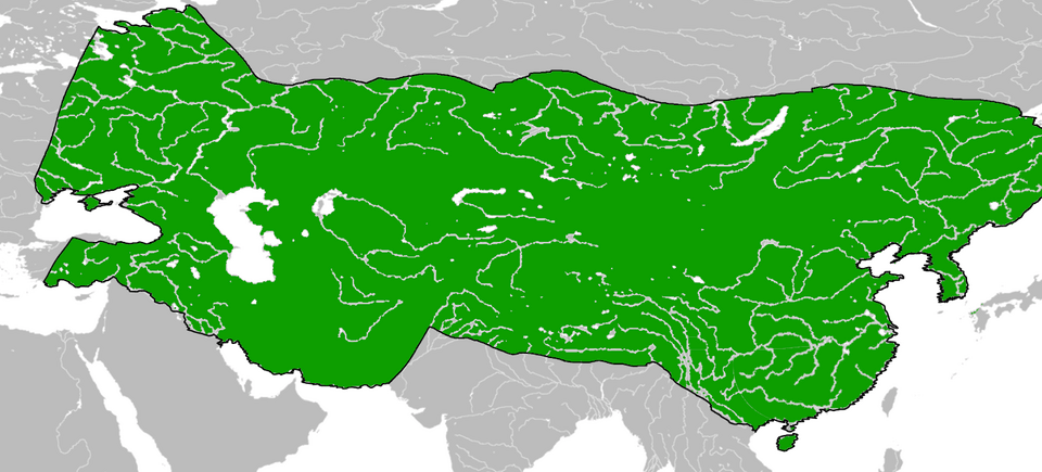 Map of the expansion of the Mongol Empire