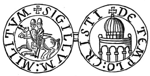 The real historical seal of the Knights Templar